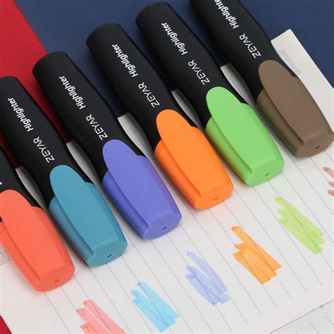 ZEYAR Aesthetic Highlighter Pen, Chisel Tip Marker Pen, AP .